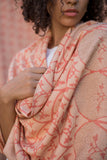 Orange "Flowers" Shawl