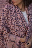 Purple "Bird in a Tree" Shawl