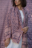 Purple "Bird in a Tree" Shawl